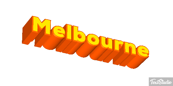 Melbourne Text effect