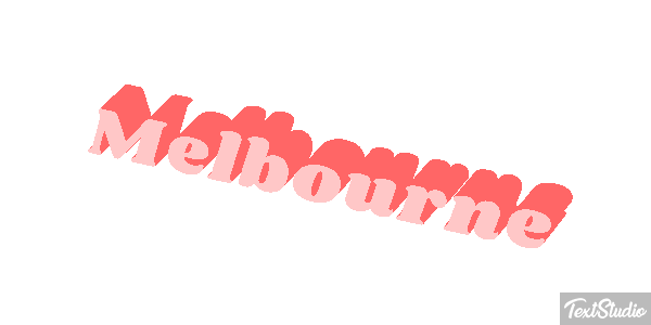 Melbourne Text effect