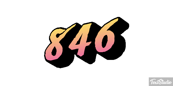 846 Texteffekt
