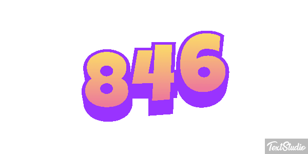 846 Texteffekt