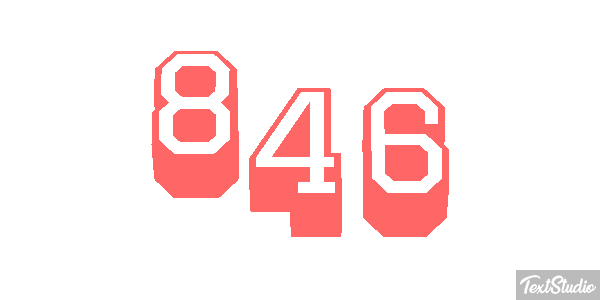 846 Texteffekt