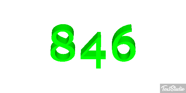 846 Texteffekt