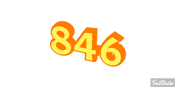 846 Texteffekt