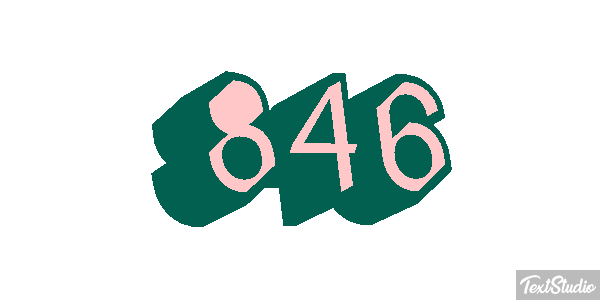 846 Texteffekt