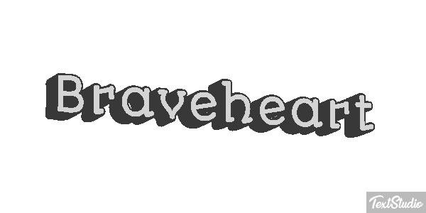 Braveheart Efecto de texto