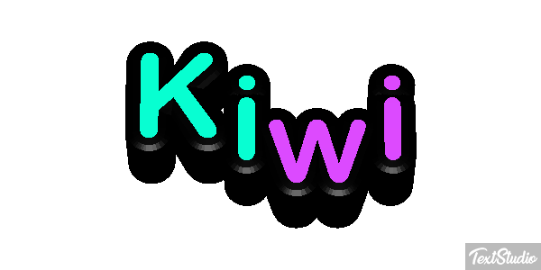 Kiwi Effetto testo