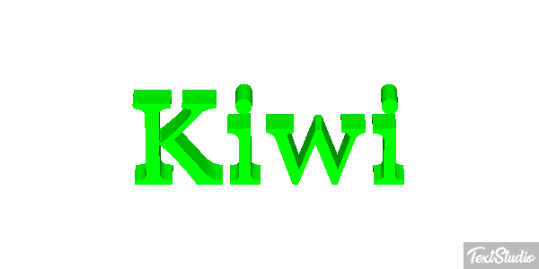 Kiwi Effetto testo