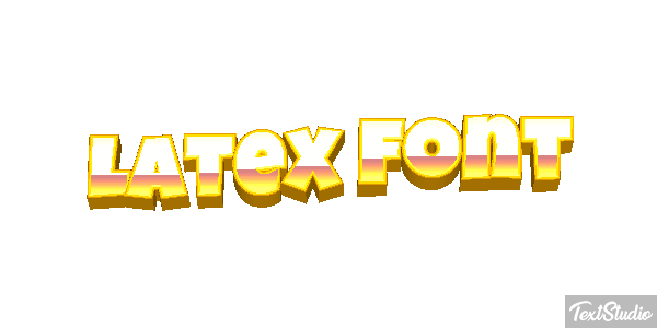 Latex Font テキスト効果