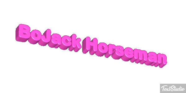 BoJack Horseman Текстовый эффект