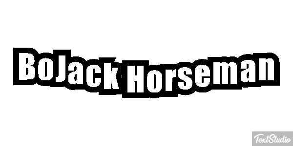 BoJack Horseman Текстовый эффект