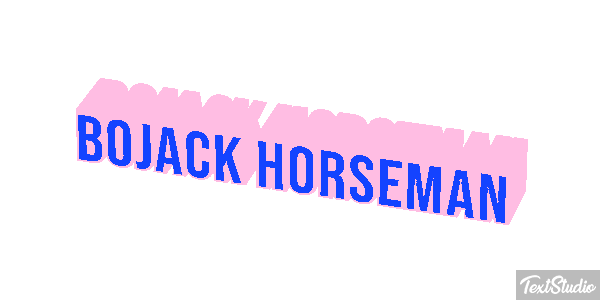 BoJack Horseman Текстовый эффект