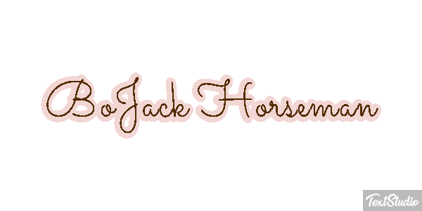 BoJack Horseman Текстовый эффект