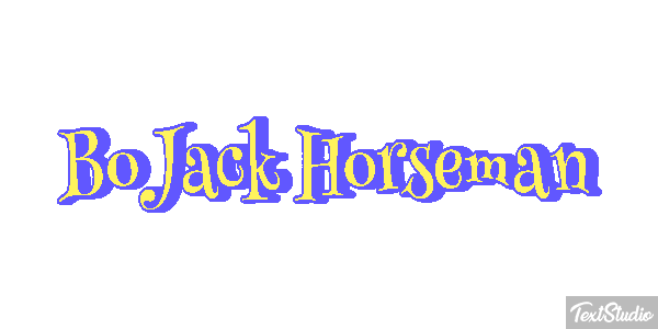 BoJack Horseman Текстовый эффект