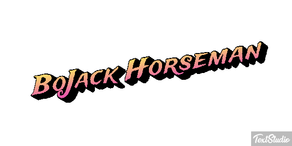 BoJack Horseman Текстовый эффект