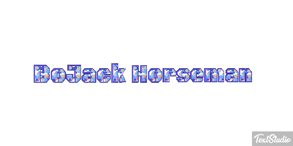 BoJack Horseman Текстовый эффект