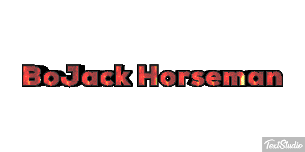 BoJack Horseman Текстовый эффект