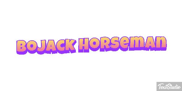 BoJack Horseman Текстовый эффект