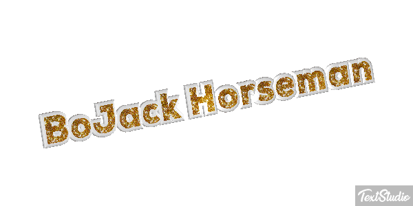 BoJack Horseman Текстовый эффект