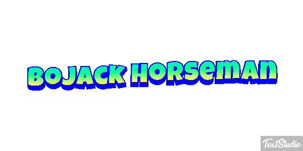BoJack Horseman Текстовый эффект