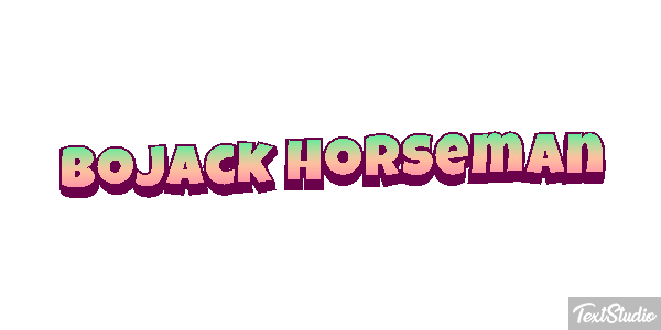 BoJack Horseman Текстовый эффект