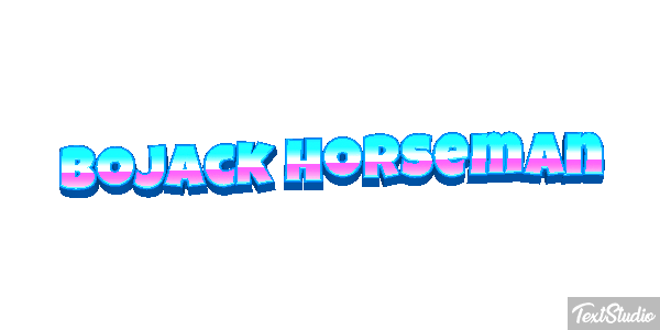 BoJack Horseman Текстовый эффект