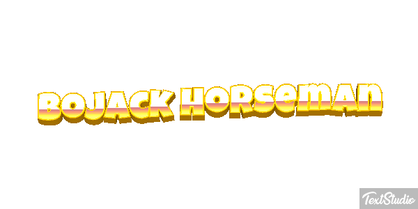 BoJack Horseman Текстовый эффект