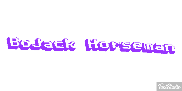 BoJack Horseman Текстовый эффект