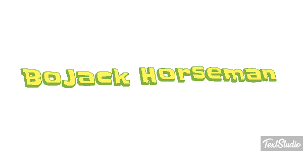 BoJack Horseman Текстовый эффект