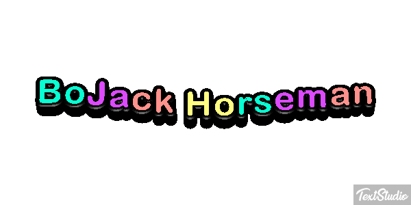 BoJack Horseman Текстовый эффект