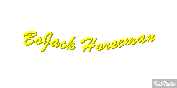 BoJack Horseman Текстовый эффект