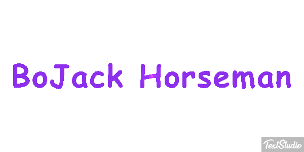 BoJack Horseman Текстовый эффект