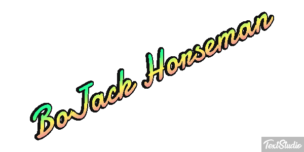 BoJack Horseman Текстовый эффект