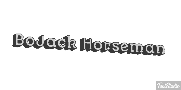 BoJack Horseman Текстовый эффект