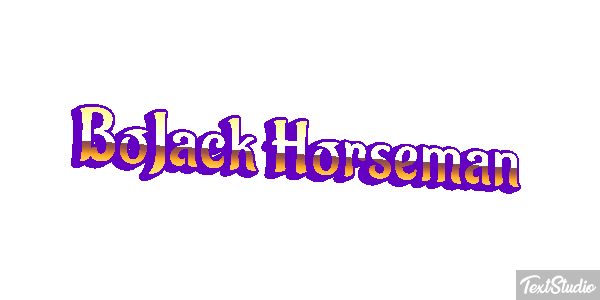 BoJack Horseman Текстовый эффект