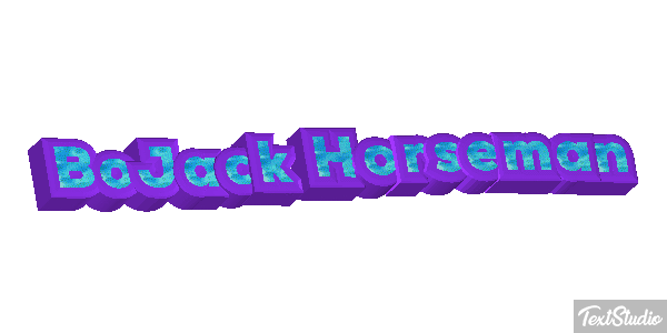 BoJack Horseman Текстовый эффект