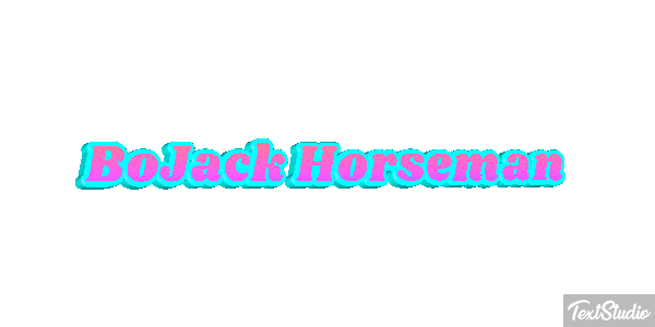 BoJack Horseman Текстовый эффект