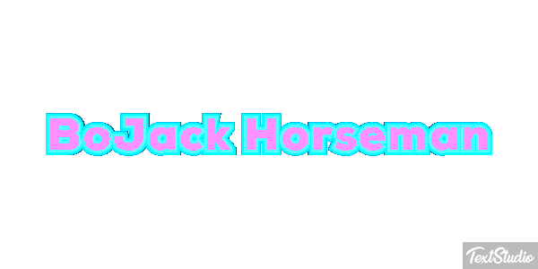 BoJack Horseman Текстовый эффект