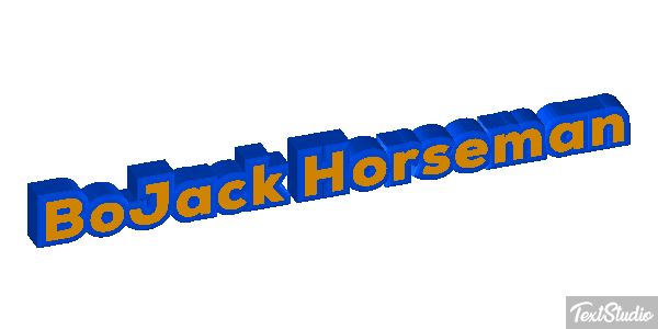 BoJack Horseman Текстовый эффект