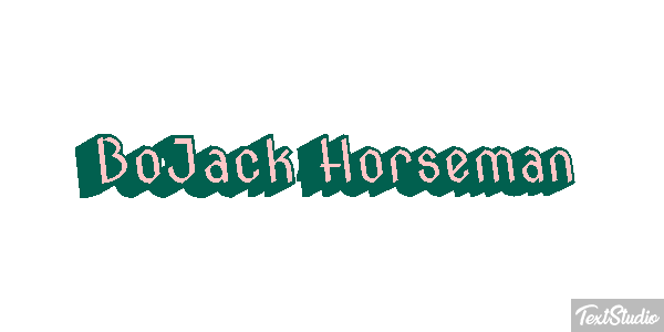 BoJack Horseman Текстовый эффект