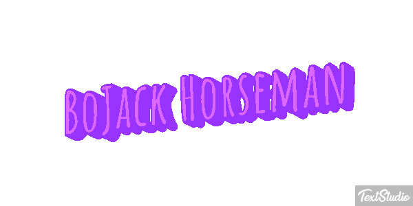 BoJack Horseman Текстовый эффект