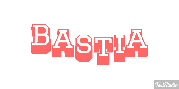 Bastia Текстовый эффект