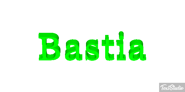 Bastia Текстовый эффект