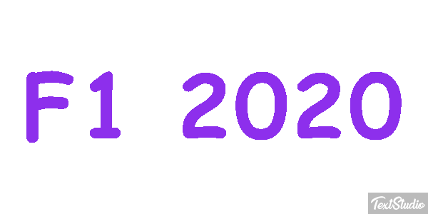 F1 2020 Effetto testo