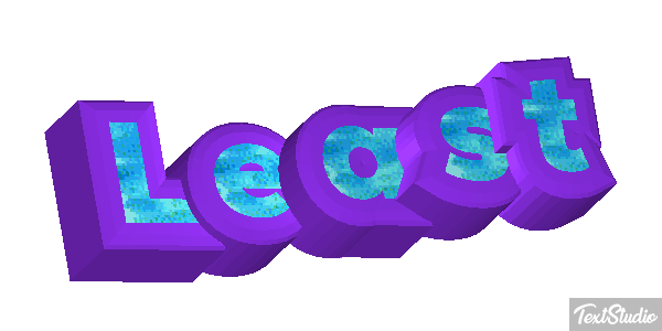 Least Text effect