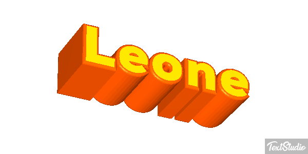 Leone Effetto testo