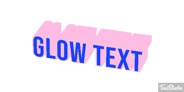 Glow Text Text effect