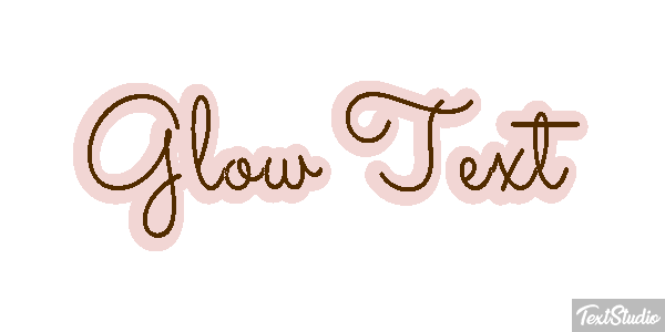 Glow Text Text effect