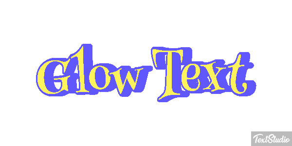 Glow Text Text effect