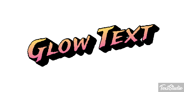 Glow Text Text effect