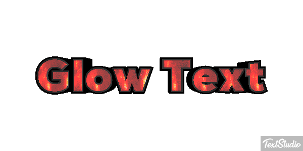 Glow Text Text effect